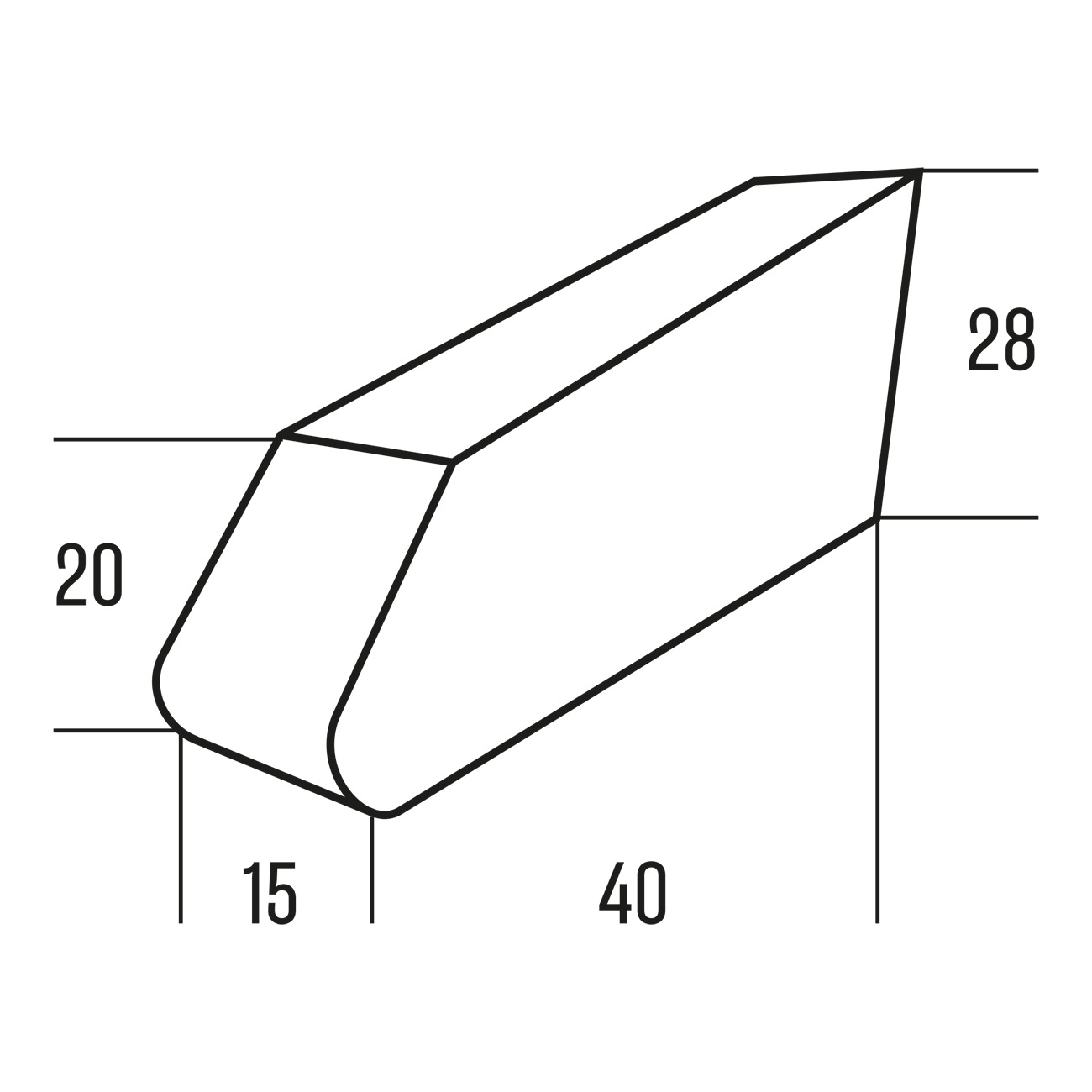 Cruiser Taper Bag Satteltasche